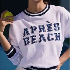 Anthropologie Brand new Sundry Apres  Beach Sweatshirt